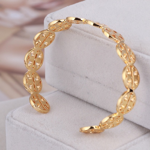 Tory Burch Adjustable Logo Cuff Bracelet - Picture 6 of 10